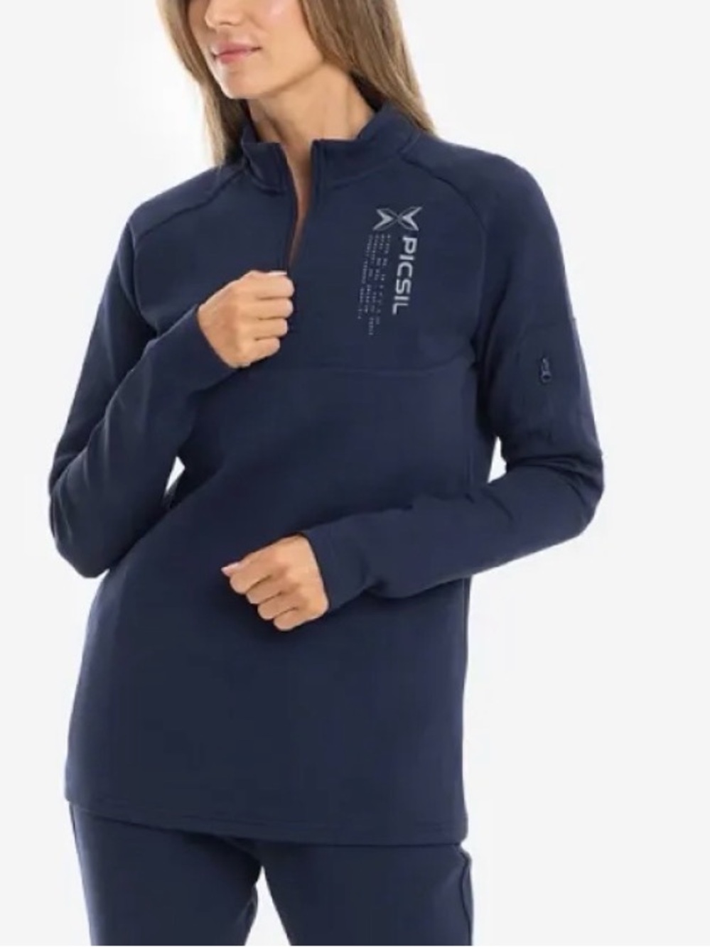 Picsil Urban sweatshirt Navy Quarter-Zip Pullover